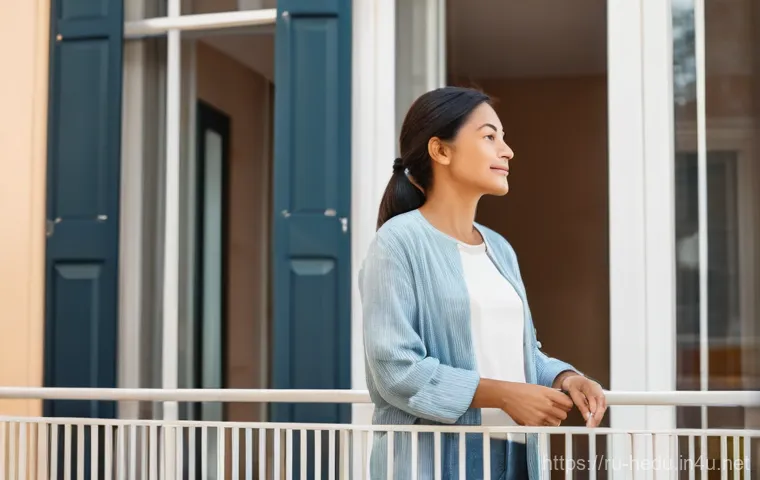 부모의 감정 조절 방법 - **Prompt:** A young mother, looking thoughtful and slightly overwhelmed, sits at a kitchen table. He...